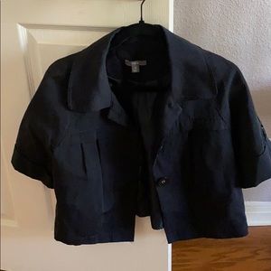 Black cropped jacket